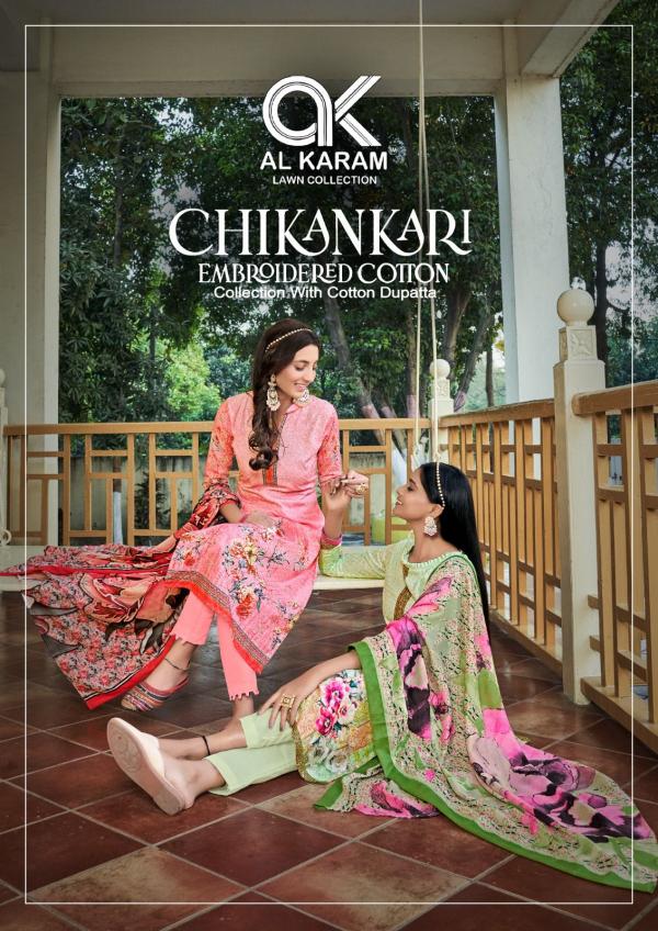 Al Karam Chikankari Vol-1 Cotton Designer Exclusive Dress Material